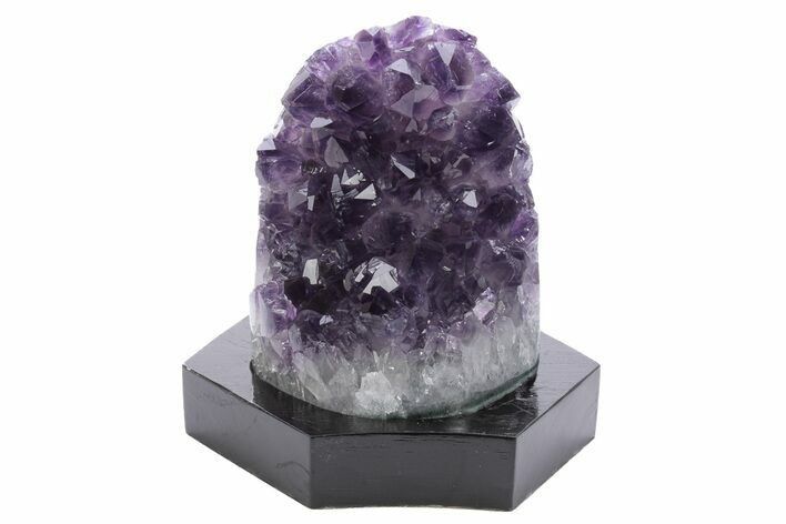 Amethyst Cluster With Wood Base - Uruguay #233717